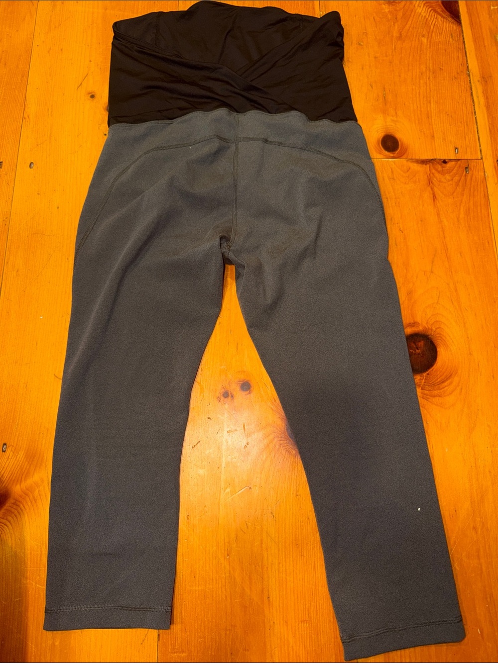 Isabel Maternity Gray/Black Pants L